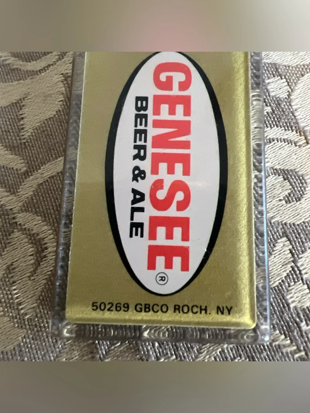 Vintage Genesee Beer And Ale Beer Keychain Breweriana